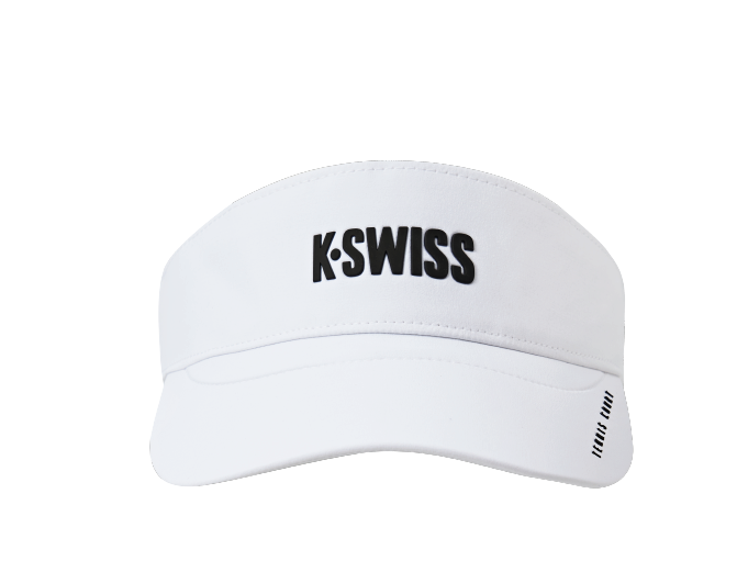 C3430-101 | K-SWISS LOGO VISOR CAP | WHITE