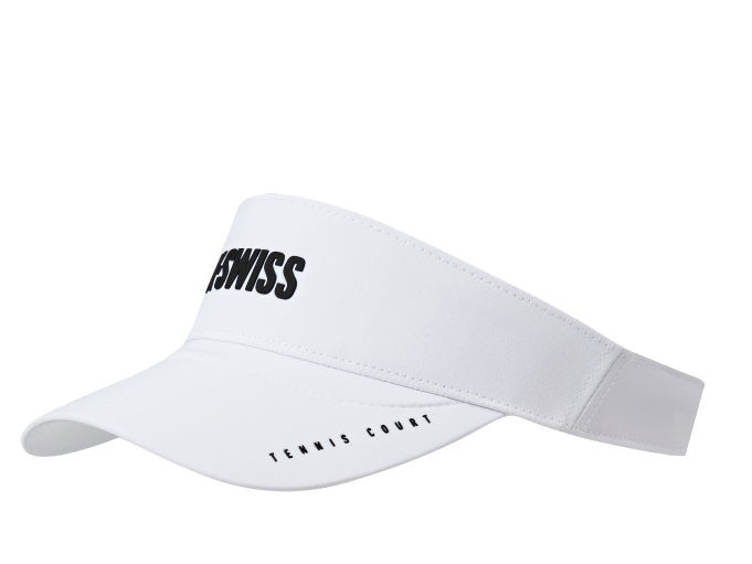 C3430-101 | K-SWISS LOGO VISOR CAP | WHITE