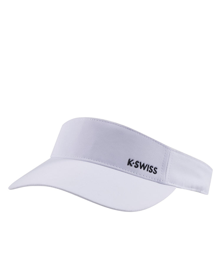 C3532-101 | K-SWISS LOGO VISOR CAP | WHITE/WHITE