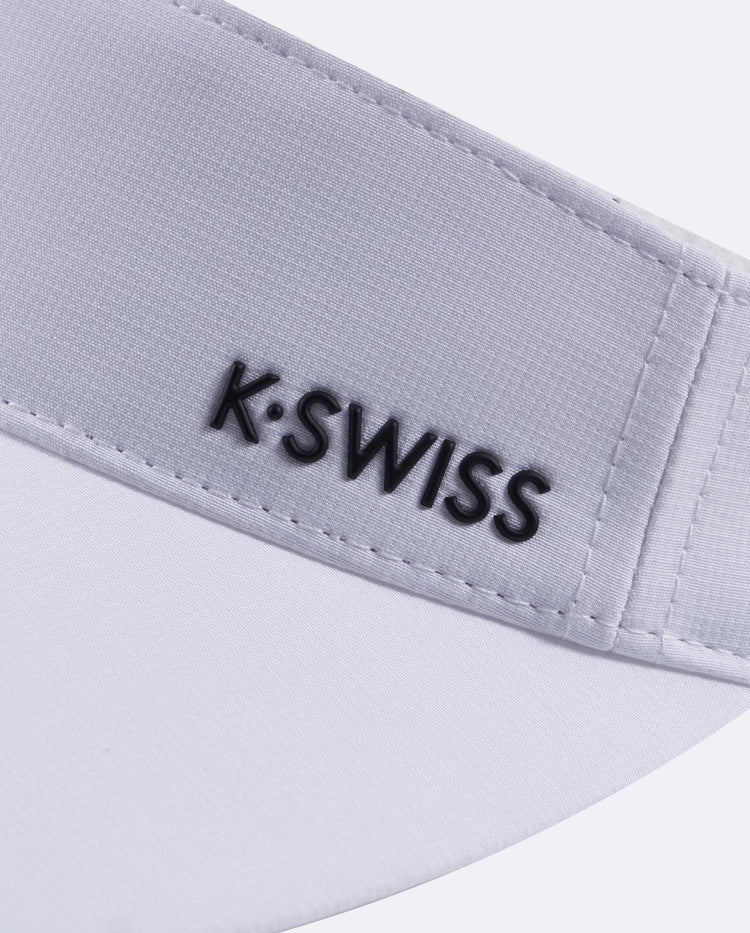 C3532-101 | K-SWISS LOGO VISOR CAP | WHITE/WHITE