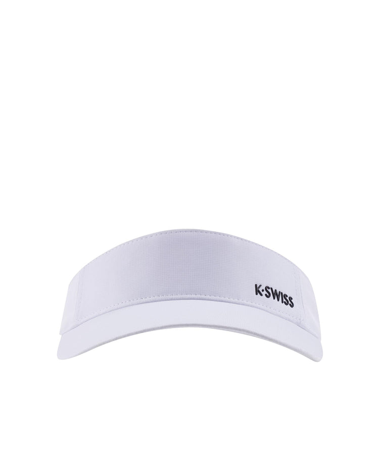 C3532-101 | K-SWISS LOGO VISOR CAP | WHITE/WHITE
