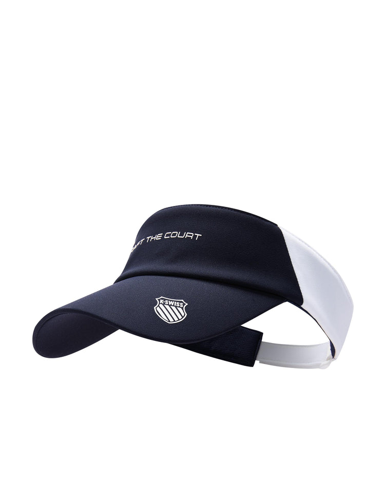 C3554-499 | K-SWISS LOGO COLOR BLOCKS VISOR CAP | BLUE/MISC