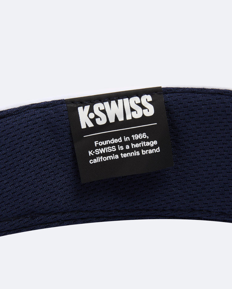 C3554-499 | K-SWISS LOGO COLOR BLOCKS VISOR CAP | BLUE/MISC
