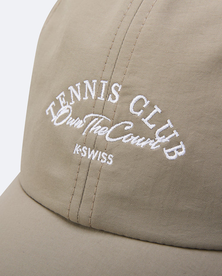 C3557-216 | K-SWISS TENNIS CLUB LOGO WATER REPELLENT CAP | CHOCOLATE/IVORY/GUM