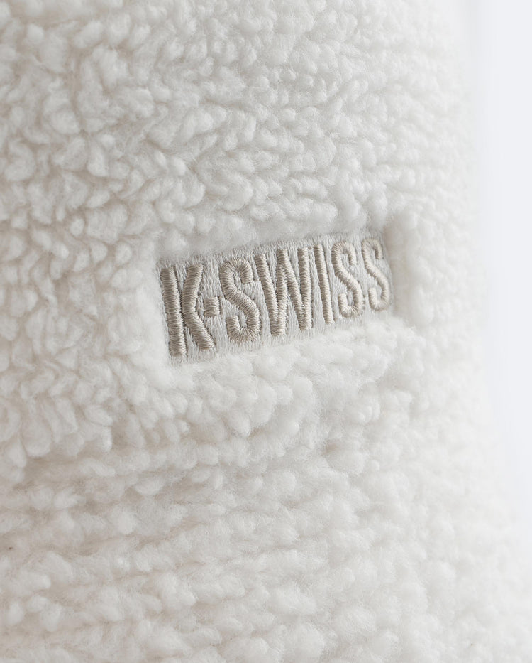 C3561-967 | K-SWISS LOGO TEDDY FLEECE REVERSIBLE HAT | HOT CORAL