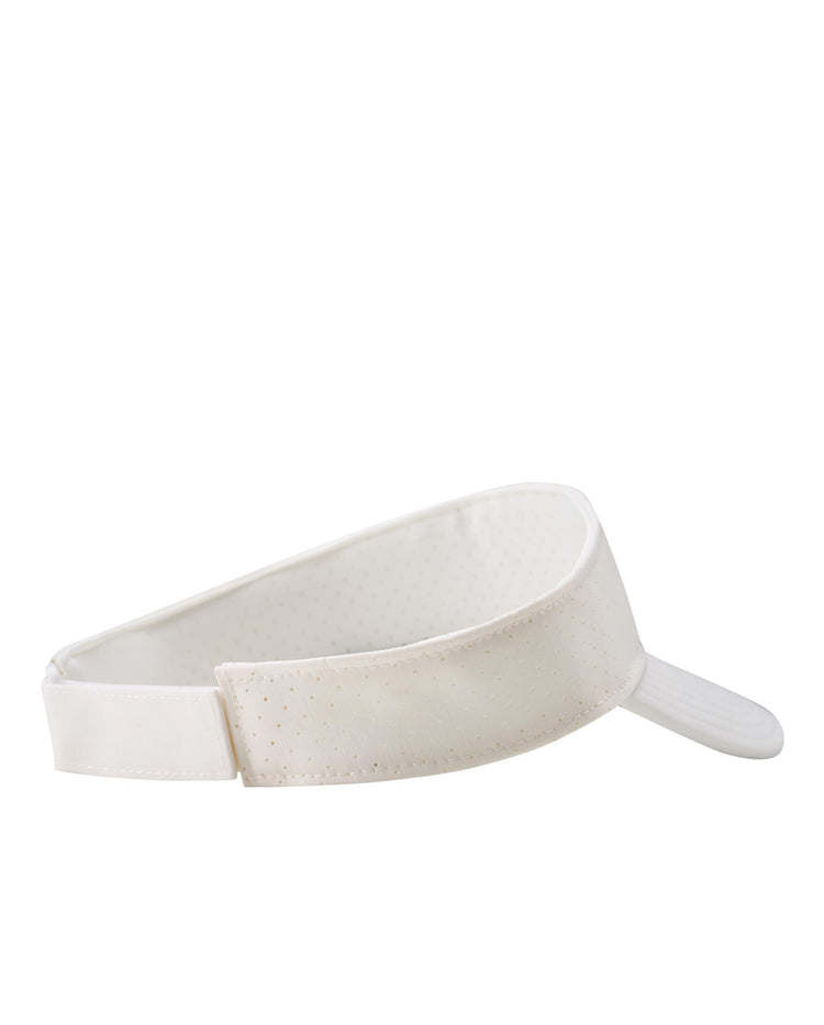 C3620-115 | VINTAGE K-SWISS LOGO WASHED VISOR CAP | WHITE